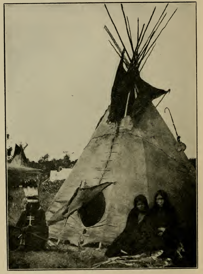 BUFFALO SKIN LODGE OR TEPEE (CHEYENNE) (From Photo Made in 1872)